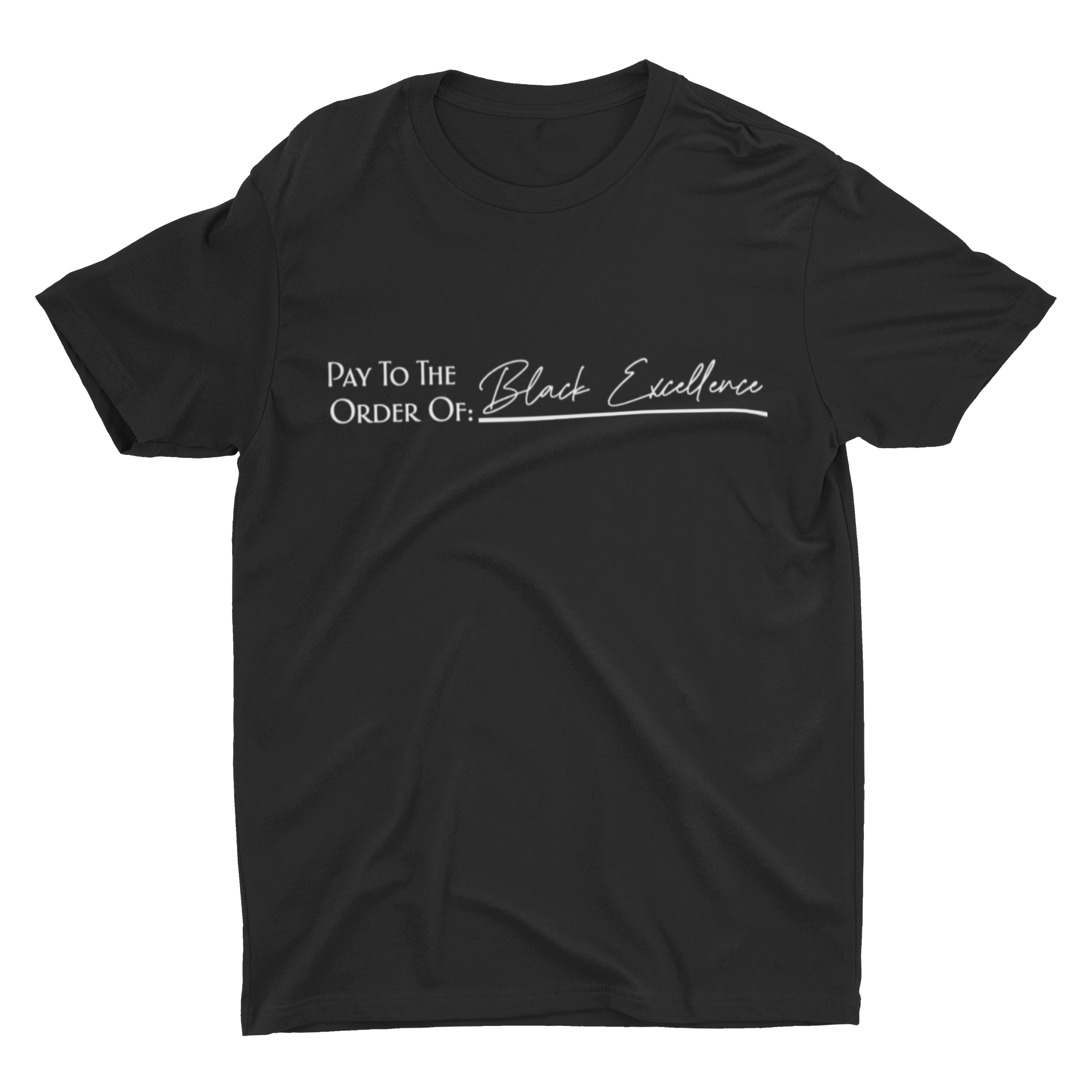 Short Sleeve T-Shirt: Black Excellence