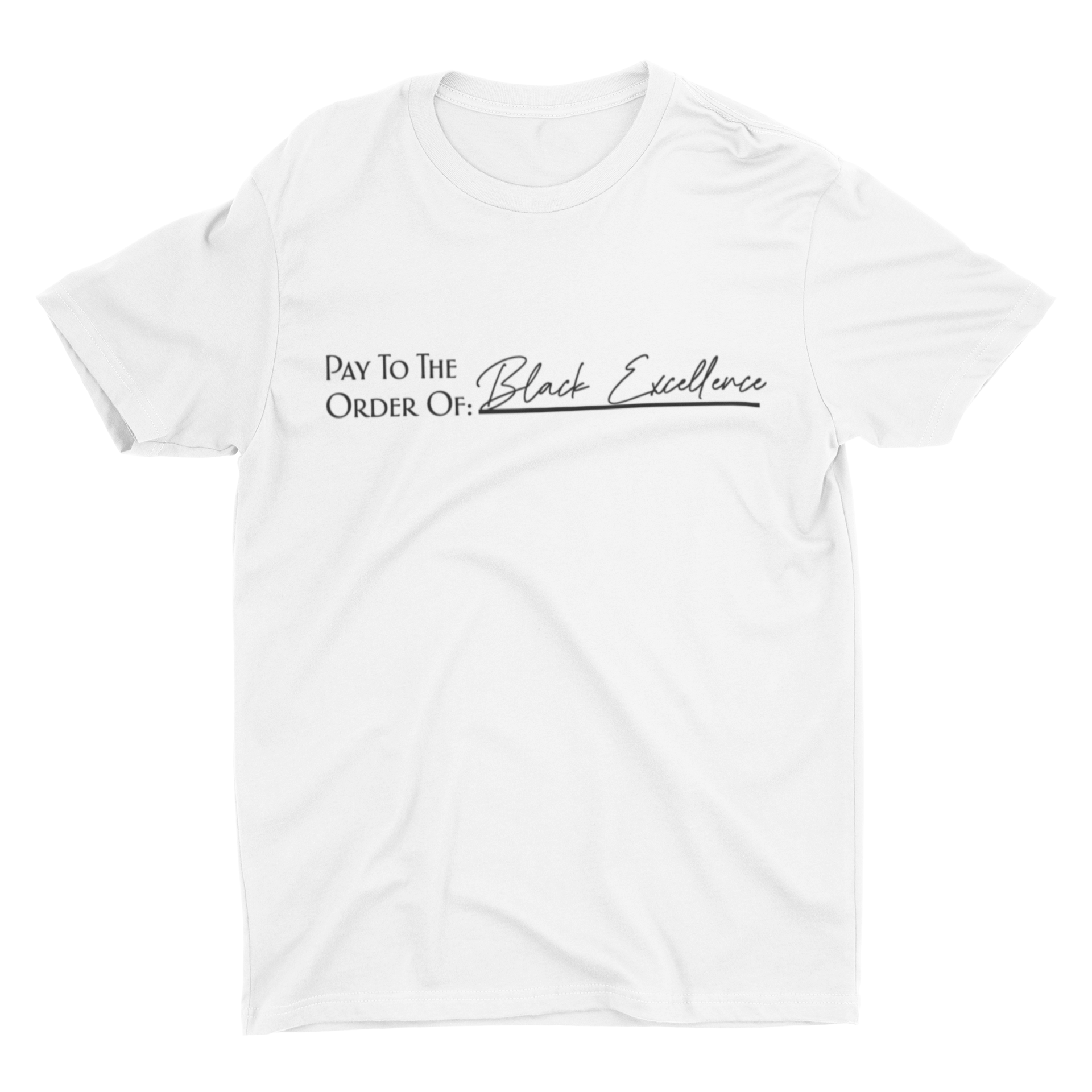 Short Sleeve T-Shirt: Black Excellence