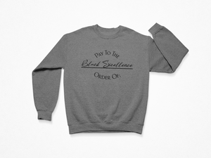 Crew Neck Sweatshirt: Black Excellence