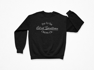 Crew Neck Sweatshirt: Black Excellence